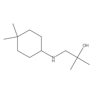 1-[(4,4-Dimethylcyclohexyl)amino]-2-methylpropan-2-ol结构式