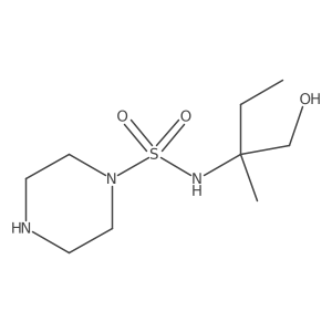 1-Piperazinesulfonamide, N-[1-(hydroxymethyl)-1-methylpropyl]-结构式
