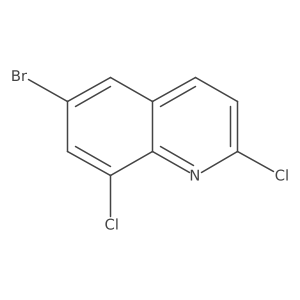 6-Bromo-2,8-dichloroquinoline结构式