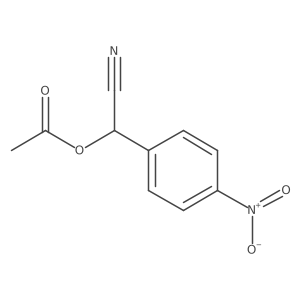 Cyano(4-nitrophenyl)methyl acetate结构式