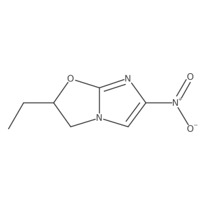 Imidazo(2,1-b)oxazole, 2-ethyl-2,3-dihydro-6-nitro-, (2R)-结构式