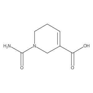 1-Carbamoyl-1,2,5,6-tetrahydropyridine-3-carboxylic acid Structure