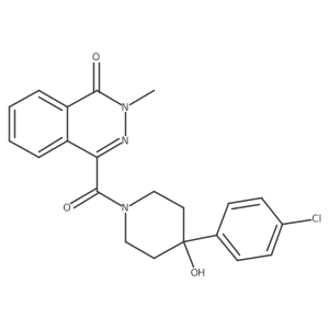 4-{[4-(4-chlorophenyl)-4-hydroxypiperidino]carbonyl}-2-methyl-1(2H)-phthalazinone结构式
