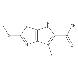4H-Pyrrolo[3,2-d]thiazole-5-carboxylic acid, 2-methoxy-6-methyl- Structure