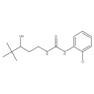 1-(2-Chlorophenyl)-3-(3-hydroxy-4,4-dimethylpentyl)urea结构式