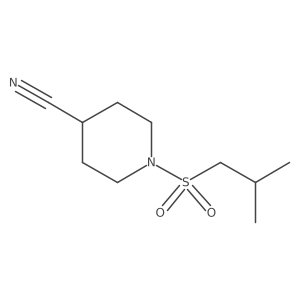 1-(Isobutylsulfonyl)piperidine-4-carbonitrile Structure