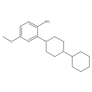 2-(4-Cyclohexylpiperazin-1-yl)-4-methoxyaniline Structure