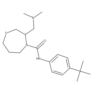 N-(4-(tert-butyl)phenyl)-3-((dimethylamino)methyl)-1,4-thiazepane-4-carboxamide Structure
