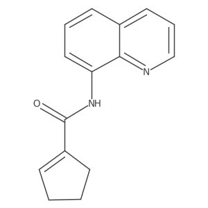 N-(Quinolin-8-yl)cyclopent-1-enecarboxamide结构式