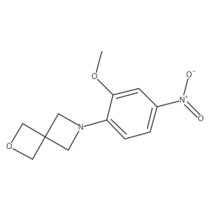 6-(2-Methoxy-4-nitrophenyl)-2-oxa-6-azaspiro[3.3]heptane Structure