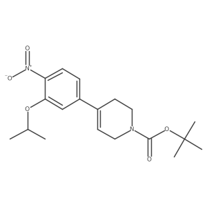 2-methylpropan-2-yl 4-[4-nitro-3-(propan-2-yloxy)phenyl]-3,6-dihydropyridine-1(2H)-carboxylate结构式