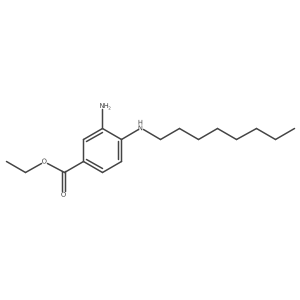 Ethyl 3-amino-4-(octylamino)benzoate Structure