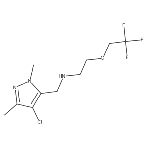1H-Pyrazole-5-methanamine, 4-chloro-1,3-dimethyl-N-[2-(2,2,2-trifluoroethoxy)ethyl]- Structure