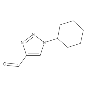 1-Cyclohexyl-1h-1,2,3-triazole-4-carbaldehyde结构式