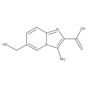 3-Amino-6-(hydroxymethyl)imidazo[1,2-a]pyridine-2-carboxylic acid结构式