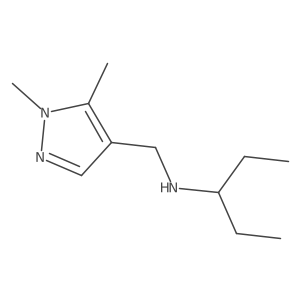 [(1,5-Dimethyl-1H-pyrazol-4-yl)methyl](pentan-3-yl)amine结构式