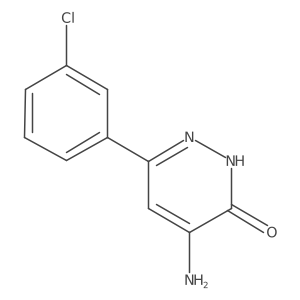 4-Amino-6-(3-chlorophenyl)pyridazin-3-ol结构式