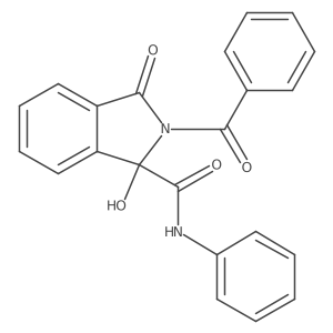 2-Benzoyl-1-hydroxy-3-oxo-n-phenylisoindoline-1-carboxamide Structure