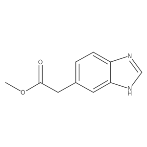 methyl 2-(1H-benzo[d]imidazol-5-yl)acetate结构式