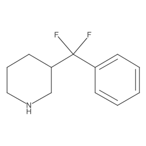 3-[Difluoro(phenyl)methyl]piperidine Structure