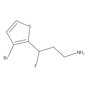 3-(3-Bromothiophen-2-yl)-3-fluoropropan-1-amine结构式
