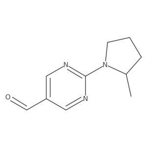 2-(2-Methylpyrrolidin-1-YL)pyrimidine-5-carbaldehyde Structure