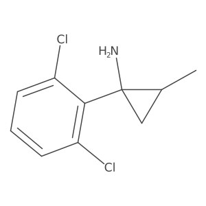 1-(2,6-Dichlorophenyl)-2-methylcyclopropan-1-amine Structure