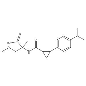 Serine, O,2-dimethyl-N-[[2-[4-(1-methylethyl)phenyl]cyclopropyl]carbonyl]-结构式