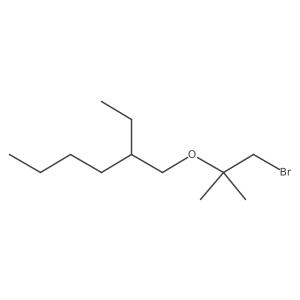 1-[(1-Bromo-2-methylpropan-2-yl)oxy]-2-ethylhexane Structure