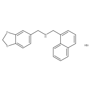 (1,3-Benzodioxol-5-ylmethyl)(1-naphthylmethyl)amine hydrobromide Structure