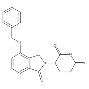 3-(4-(Benzylthio)-1-oxoisoindolin-2-yl)piperidine-2,6-dione Structure