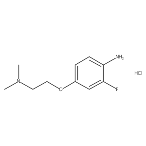 4-[2-(Dimethylamino)ethoxy]-2-fluoroanilinehydrochloride Structure