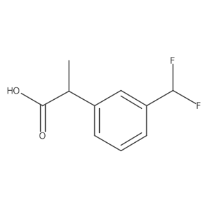 (2S)-2-[3-(difluoromethyl)phenyl]propanoic acid Structure