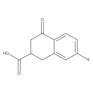 7-Fluoro-4-oxo-1,2,3,4-tetrahydronaphthalene-2-carboxylic acid Structure