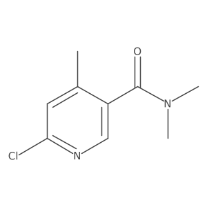 6-chloro-N,N,4-trimethylnicotinamide Structure
