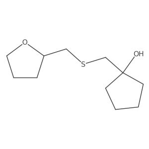 1-({[(Oxolan-2-yl)methyl]sulfanyl}methyl)cyclopentan-1-ol结构式