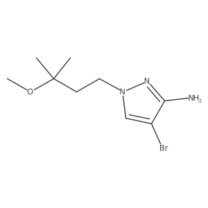 4-bromo-1-(3-methoxy-3-methylbutyl)-1H-pyrazol-3-amine结构式