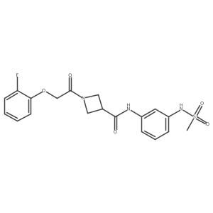 1-[2-(2-fluorophenoxy)acetyl]-N-(3-methanesulfonamidophenyl)azetidine-3-carboxamide Structure