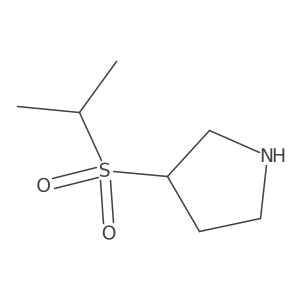3-isopropylsulfonylpyrrolidine结构式