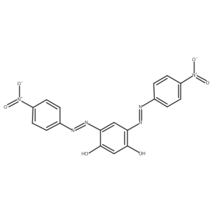 4,6-Bis[2-(4-nitrophenyl)diazenyl]-1,3-benzenediol结构式