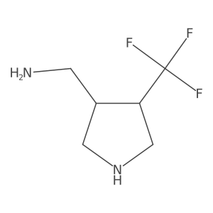 [4-(Trifluoromethyl)pyrrolidin-3-yl]methanamine Structure
