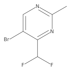5-Bromo-4-(difluoromethyl)-2-methylpyrimidine Structure