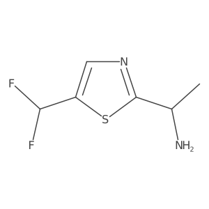 1-[5-(Difluoromethyl)-1,3-thiazol-2-yl]ethan-1-amine Structure