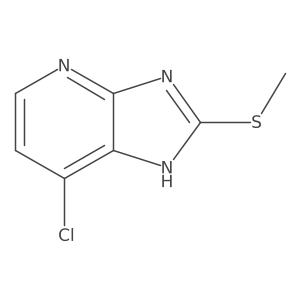 7-Chloro-2-(methylthio)-3H-imidazo[4,5-b]pyridine Structure