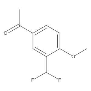 3'-Difluoromethyl-4'-methoxyacetophenone结构式