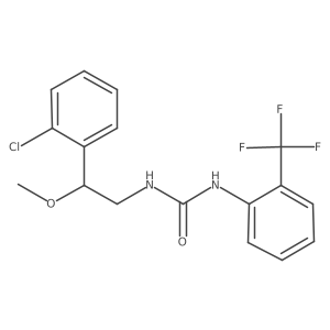 1-[2-(2-Chlorophenyl)-2-methoxyethyl]-3-[2-(trifluoromethyl)phenyl]urea结构式