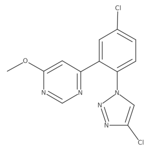 4-[5-chloro-2-(4-chloro-1H-1,2,3-triazol-1-yl)phenyl]-6-methoxypyrimidine结构式
