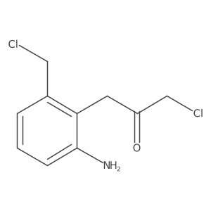 1-(2-Amino-6-(chloromethyl)phenyl)-3-chloropropan-2-one结构式