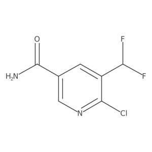 6-Chloro-5-(difluoromethyl)nicotinamide Structure