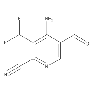 4-Amino-3-(difluoromethyl)-5-formylpicolinonitrile结构式